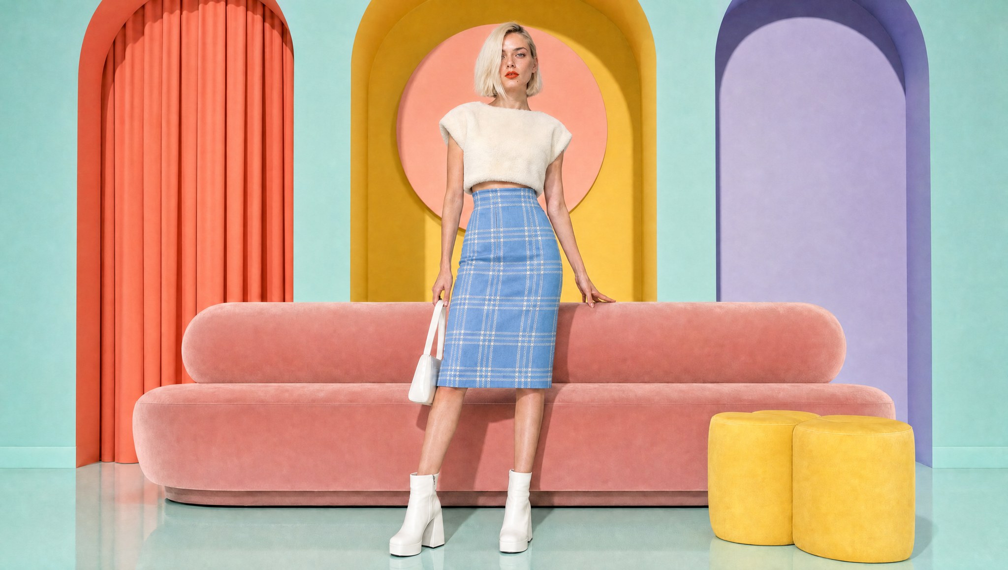 Conjunto Lápiz — Azul 7